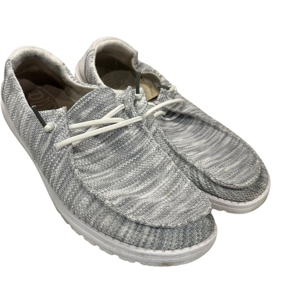 Hey Dude Shoes - Hey Dude Wendy Sox Glacier Gray Slip On Shoes Size 9